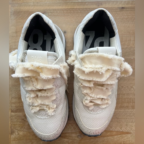 New P448 Cancun Sneakers in Ivory Size 6.5 - Picture 3 of 10